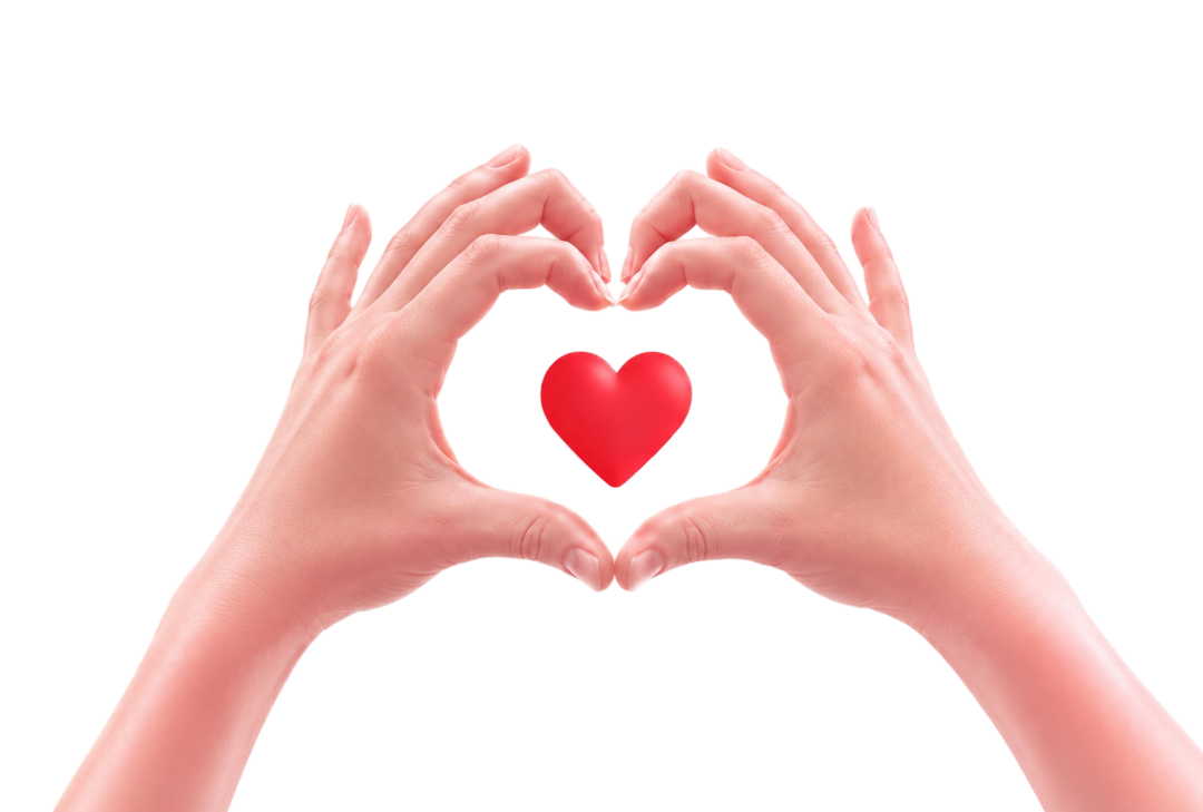 Hands forming a heart